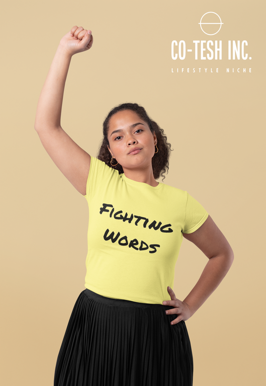 Fighting Words Short-Sleeve Unisex T-Shirt Cotesh Blending Trends