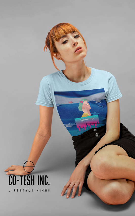 Glow Up Short-Sleeve Unisex T-Shirt Cotesh