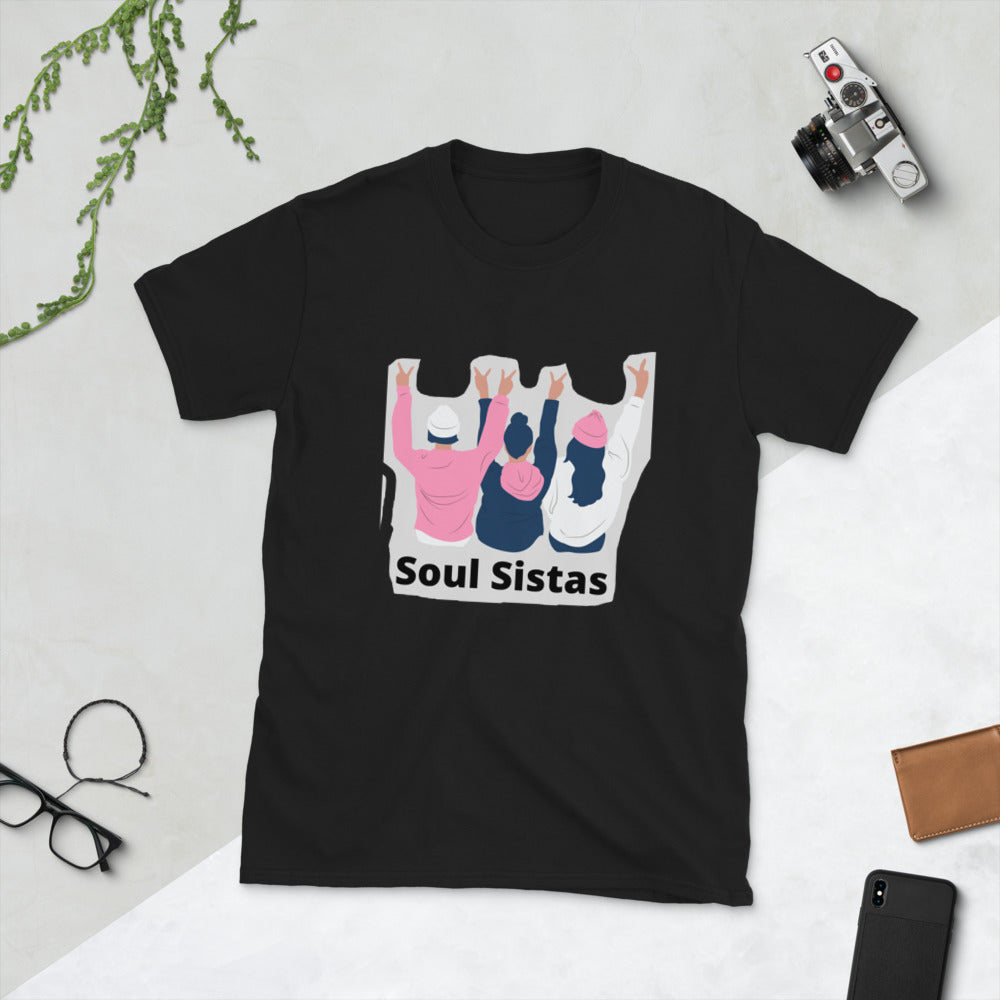 Soul Sistas-Short-Sleeve Unisex T-Shirt by Co-Tesh