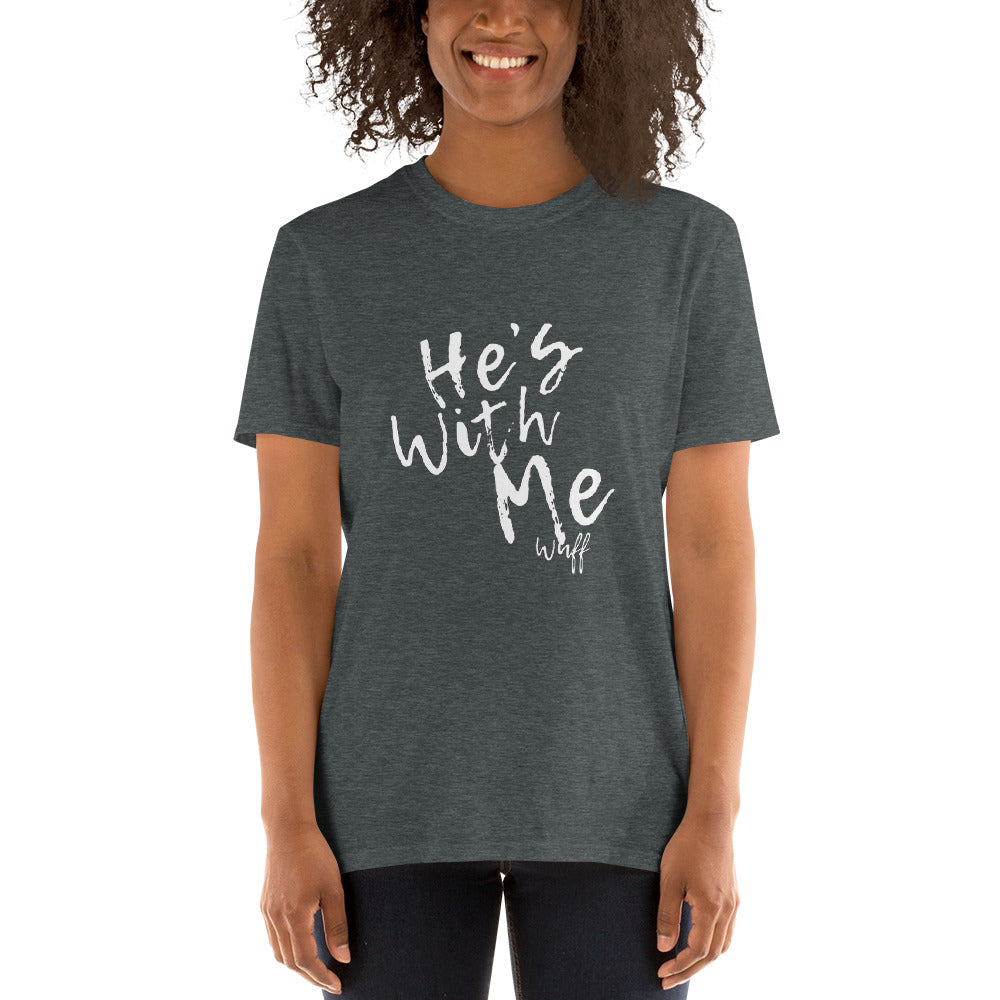 He's With Me/Wuff-Short-Sleeve Unisex T-Shirt by Co-Tesh