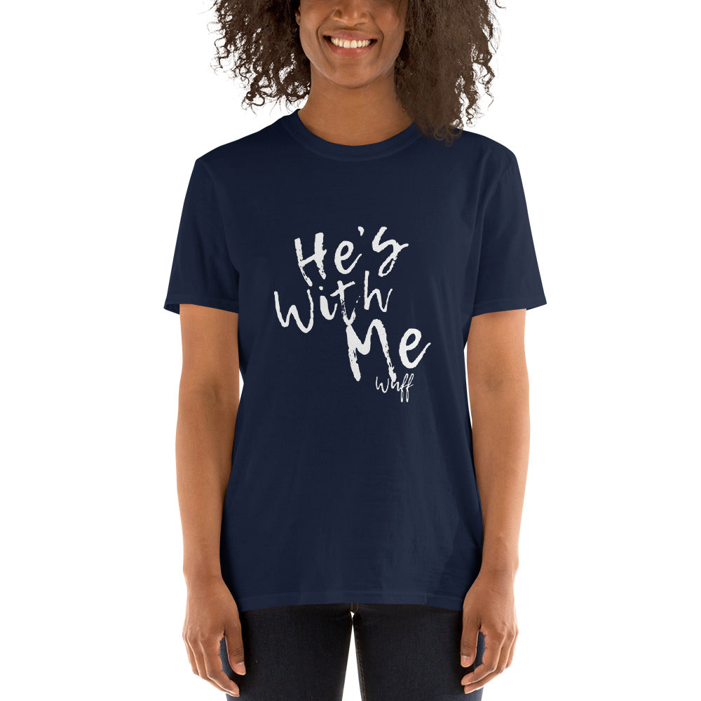 He's With Me/Wuff-Short-Sleeve Unisex T-Shirt by Co-Tesh