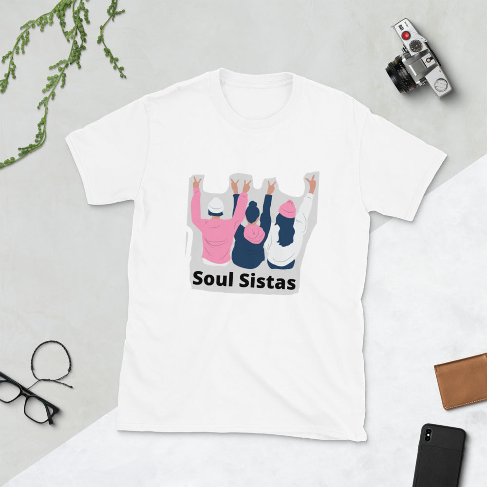 Soul Sistas-Short-Sleeve Unisex T-Shirt by Co-Tesh