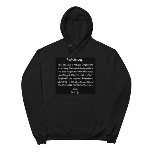 Note to Self Unisex fleece hoodie