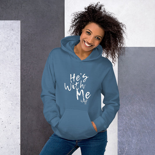 He's With Me/Wuff-Unisex Hoodie by Co-Tesh