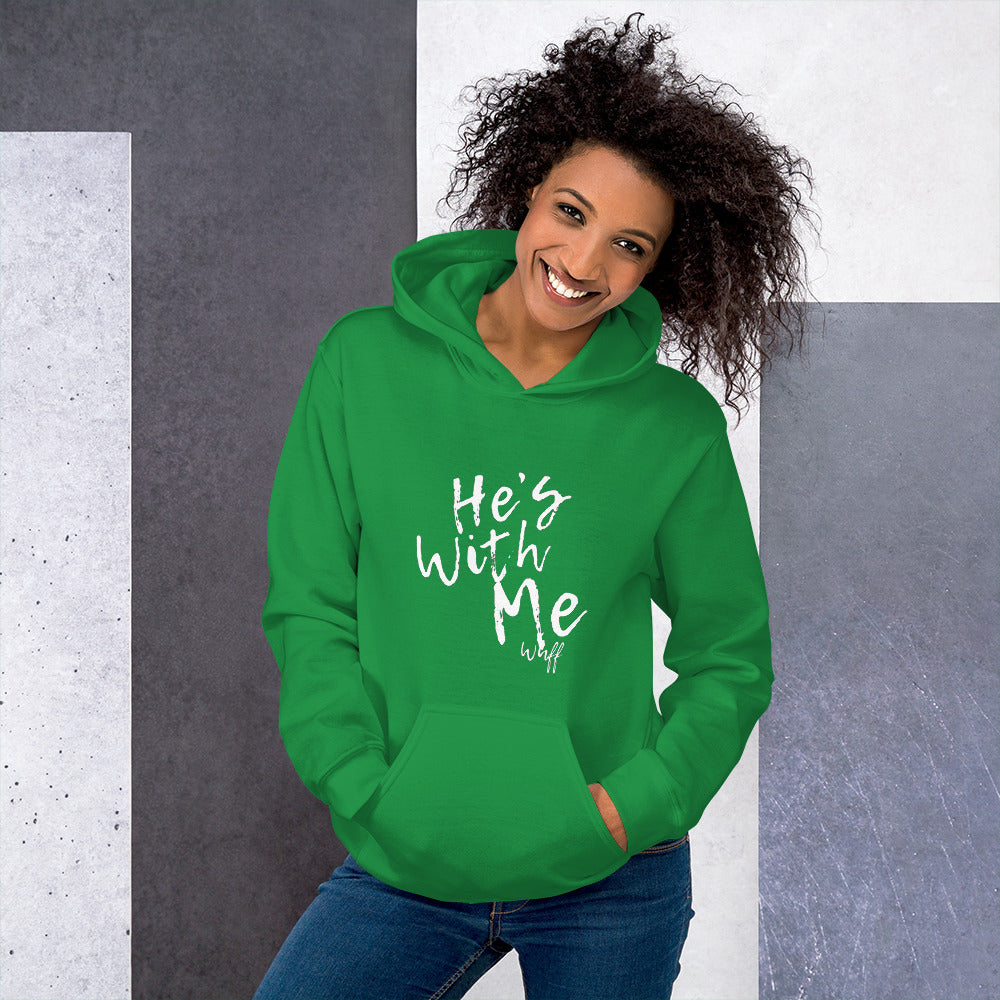 He's With Me/Wuff-Unisex Hoodie by Co-Tesh