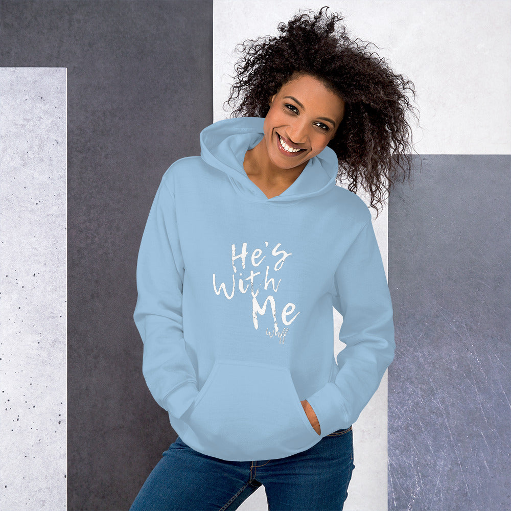 He's With Me/Wuff-Unisex Hoodie by Co-Tesh