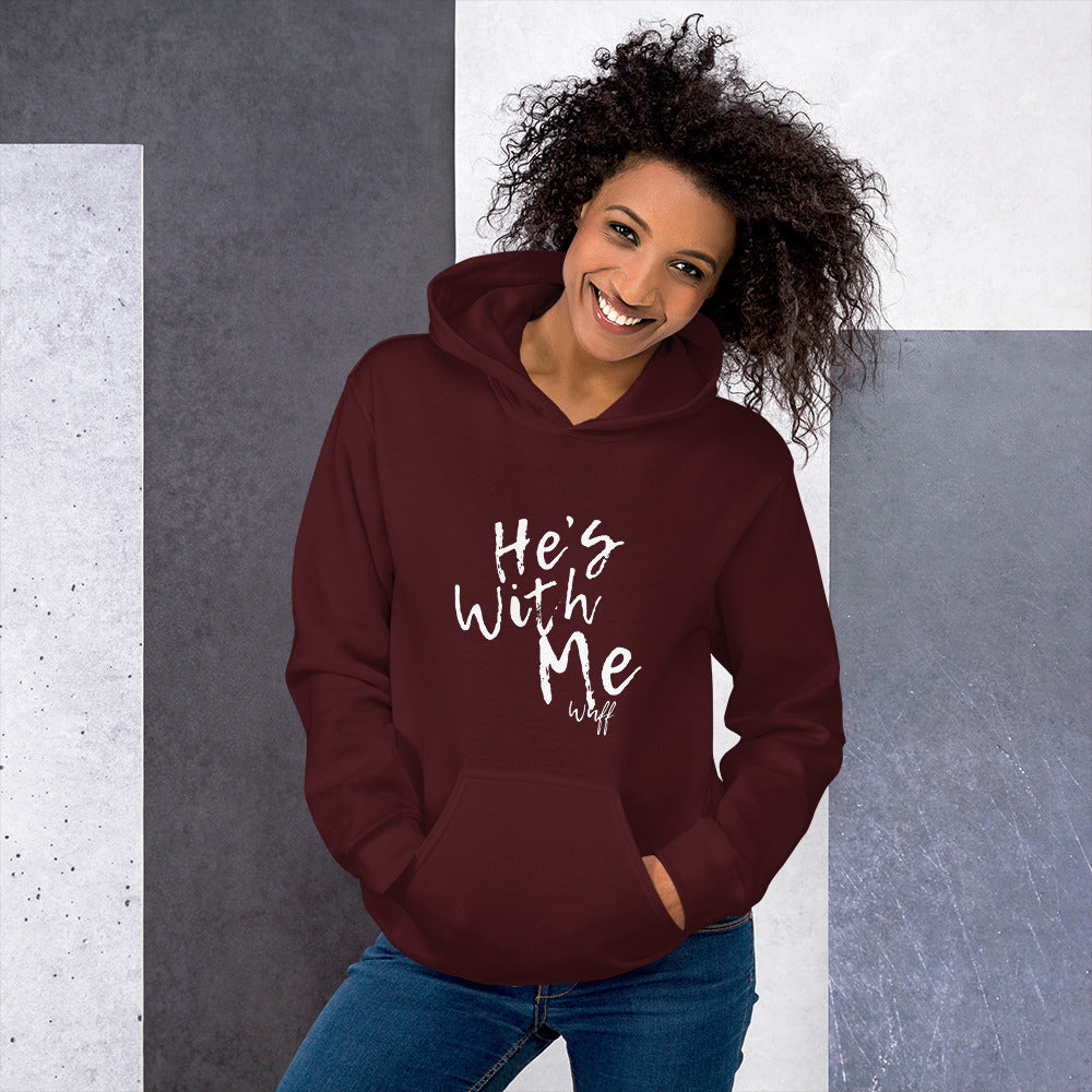 He's With Me/Wuff-Unisex Hoodie by Co-Tesh