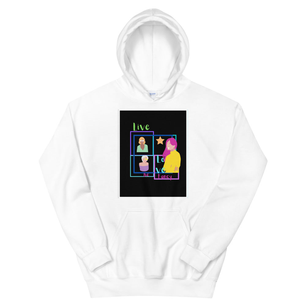Live Love Be Fancy Unisex Hoodie Cotesh