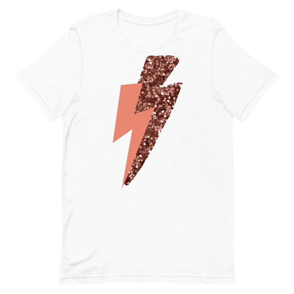 Pink Lightning Short-Sleeve Unisex T-Shirt